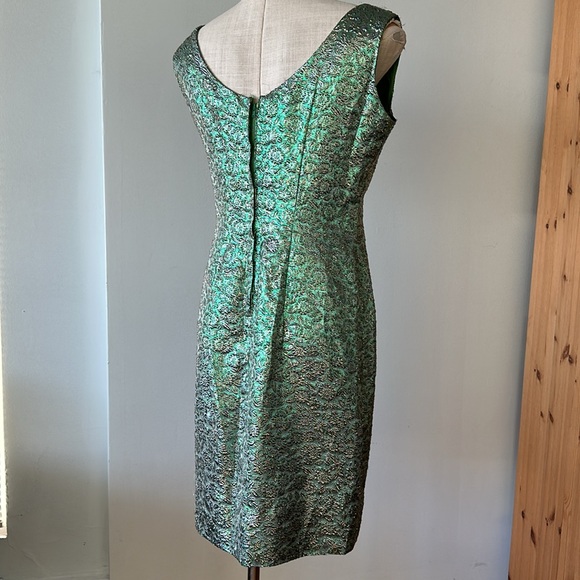 Vintage green tinsel dress - Picture 6 of 11